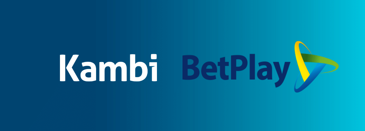 A graphic of the Kambi logo and the Betplay logo side by side. 