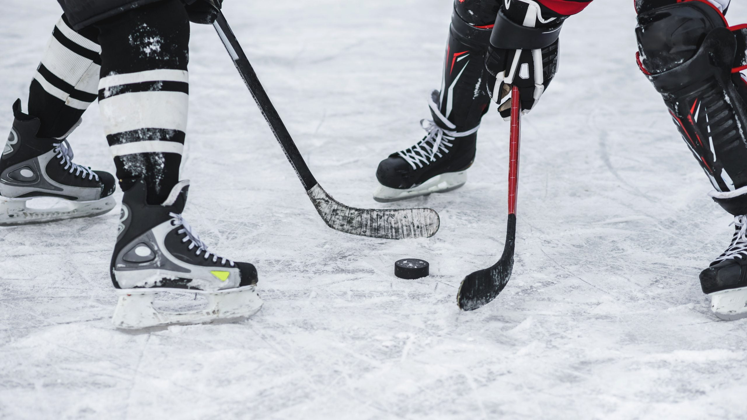 Close-up,With,The,Puck,During,The,Game
