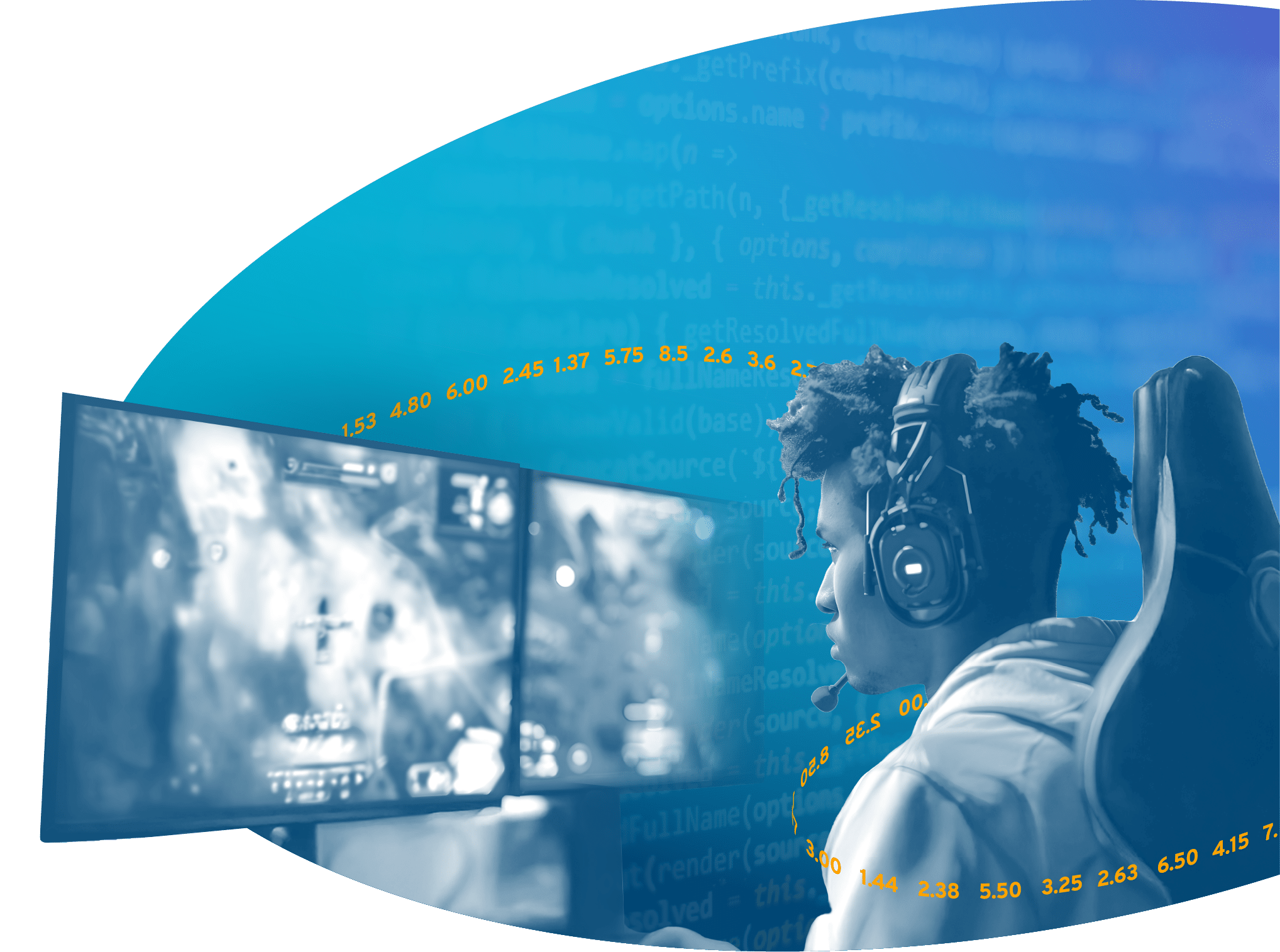 Sports graphics with background Esports 01